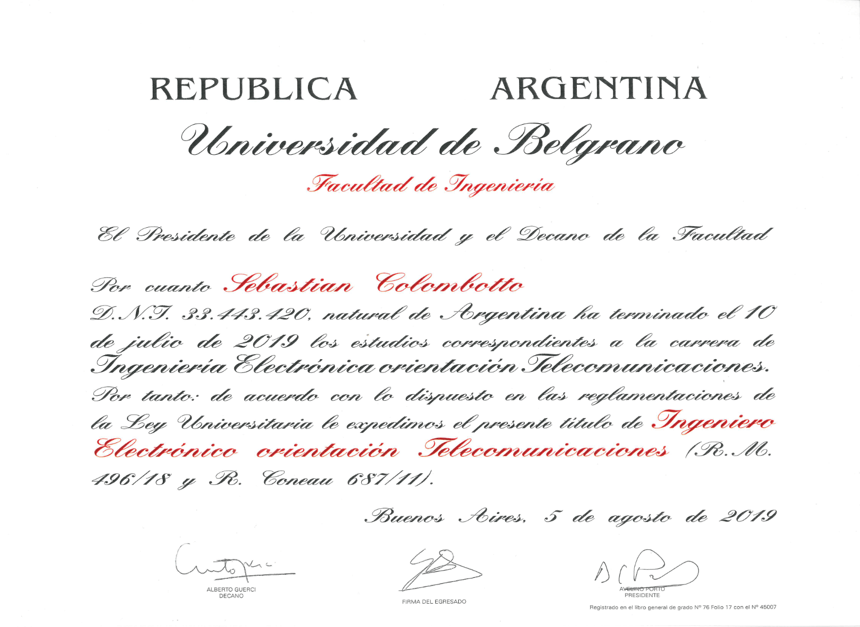 UB diploma